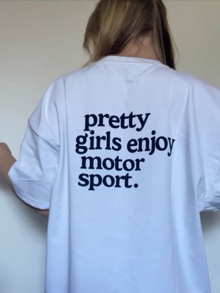 Pretty girls enjoy motorsport boxy tee